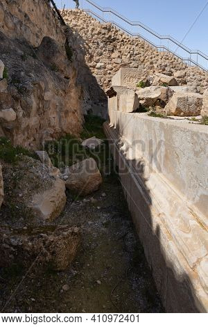 Ruins Of The Palace Of King Herod - Herodion In The Judean Desert, In Israel