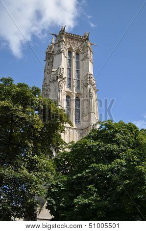 Saint-Jacques Tower (Tour Saint-Jacques), the 4th arrondissement of Paris, France