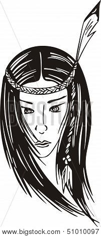 Young American Indian Girl