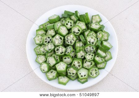 Sliced okra