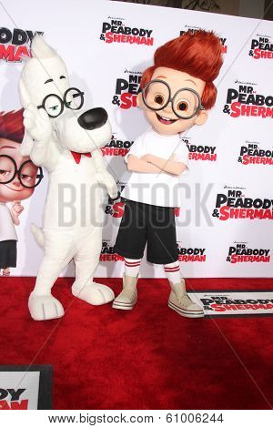 LOS ANGELES - MAR 5:  Mr. Peabody, Sherman at the 