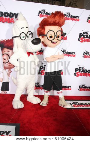 LOS ANGELES - MAR 5:  Mr. Peabody, Sherman at the 