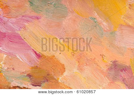 Abstract oil painting on canvas.