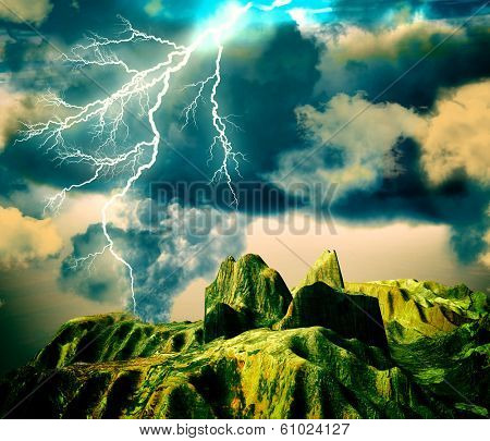 Volcanic eruption