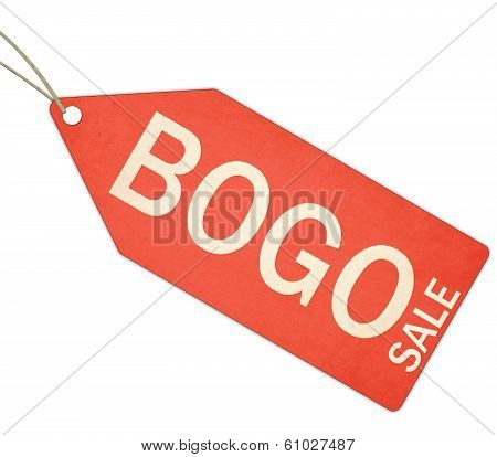 Bogo Buy One Get One Free Red Tag And String