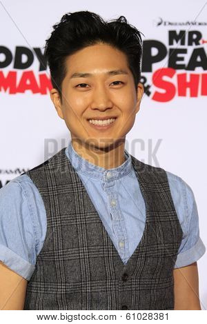 LOS ANGELES - MAR 5: Tim Jo at the premiere of 'Mr. Peabody & Sherman' at Regency Village Theater on March 5, 2014 in Los Angeles, California