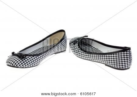 Girls' Shoes On White.