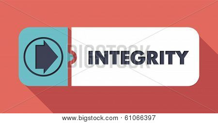 Integrity Concept in Flat Design.
