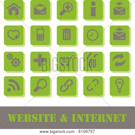 Internet & hjemmesiden ikoner