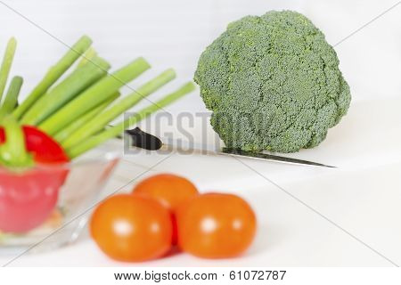 Healthy Food on a Kitchen Bench