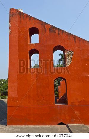 JAIPUR, INDIA - JUNE 3, 2012: astronomical observatory Janta Mantar in jaipur, India