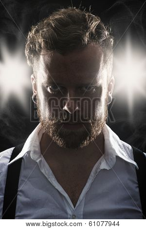 Serious Man with Attitude
