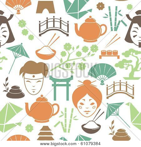 Seamless japanese pattern background