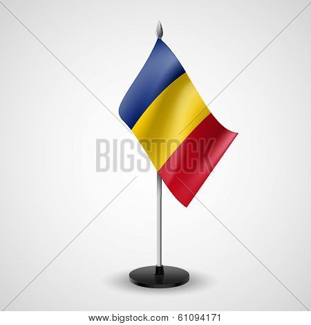 Table flag of Romania