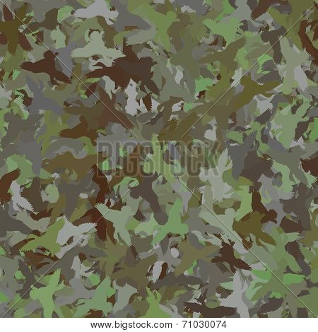 Duck Camouflage - Green / Brown