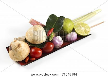 Ingredient For Tomyam Set (thai Food)