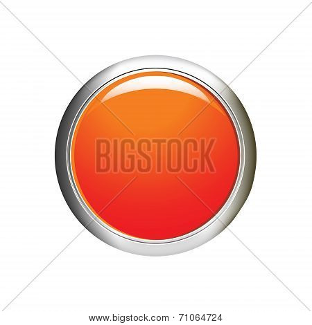 Button On White Background. Vector Illustration