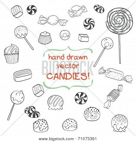 Candies.