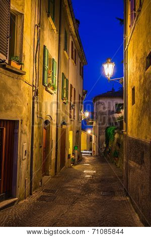 Evening Streets Of San Marino
