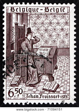 Postage Stamp Belgium 1977 Jehan Froissart