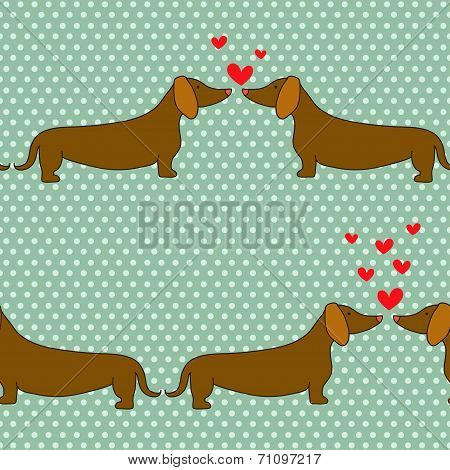 Cartoon Dogs Pattern.