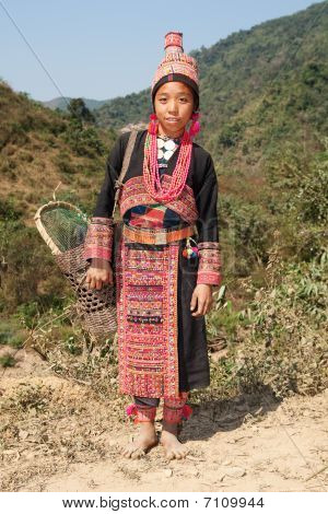 Mujer Akha en Laos