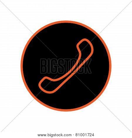 Icon Handset, Vector Illustration.