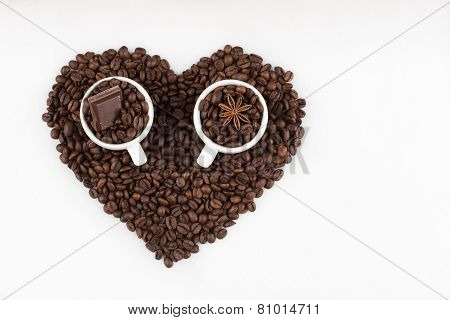 Espresso Cups In Heart