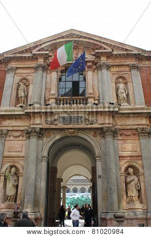 Main Entrance Of Milan Public University