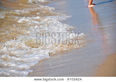 Ondas e beira-mar