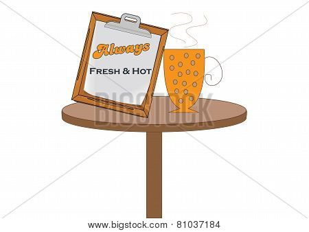 Coffee Cup On Table