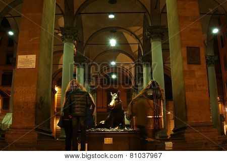 Porcellino Statue In Florence