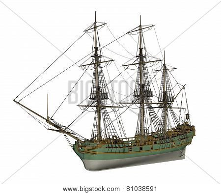 Aurora slave ship - 3D render