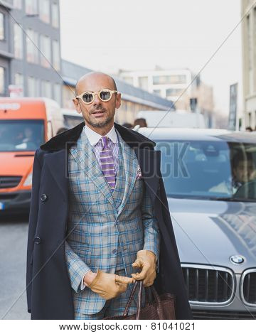 People Outside Dirk Bikkembergs Fashion Show Building For Milan Men's Fashion Week 2015