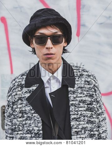 People Outside Dirk Bikkembergs Fashion Show Building For Milan Men's Fashion Week 2015