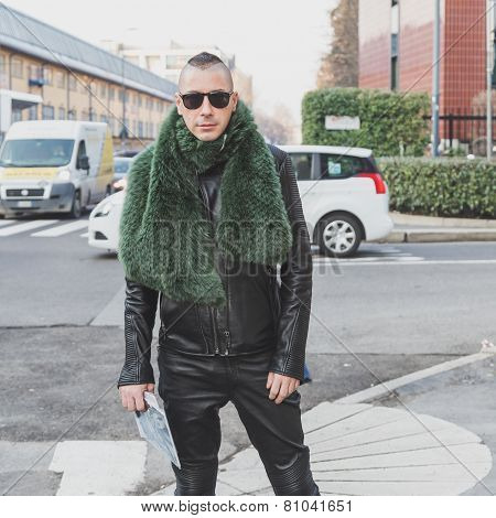 People Outside Dirk Bikkembergs Fashion Show Building For Milan Men's Fashion Week 2015