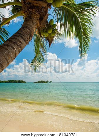 Tropical beach of Chaweng on Koh Samui island in Thailand