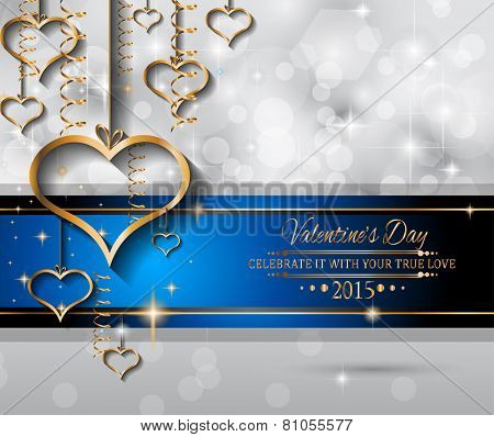 Valentine's Day background for dinner invitations, romantic letterheads, book covers, poster layout