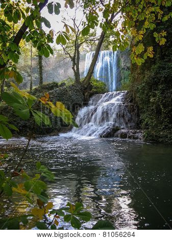Waterfalls At Monasterio De Piedra, Zaragoza, Aragon, Spain