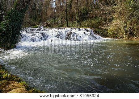 Waterfalls At Monasterio De Piedra, Zaragoza, Aragon, Spain