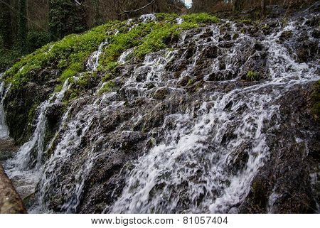 Waterfalls At Monasterio De Piedra, Zaragoza, Aragon, Spain