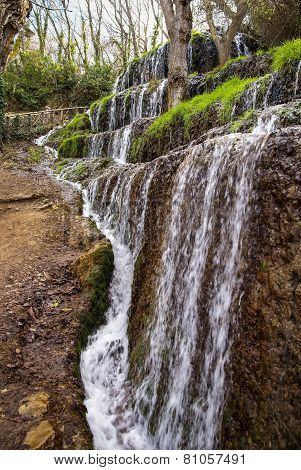 Waterfalls At Monasterio De Piedra, Zaragoza, Aragon, Spain