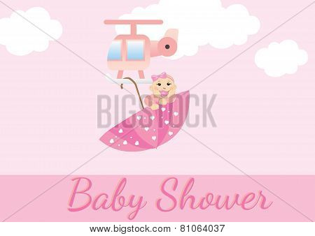 Baby Shower Card For Girls