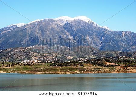 Lake Vinuela, Spain.
