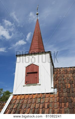 Undredal Stave church exterior detail Undredal Norway.