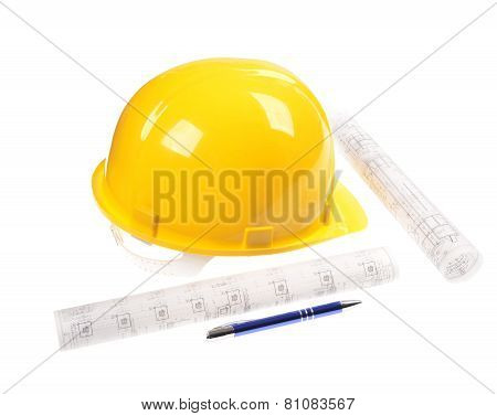 Yellow helmet