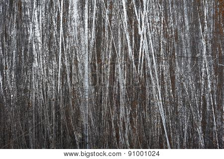 Brushed steel sheet with scratches background, texture