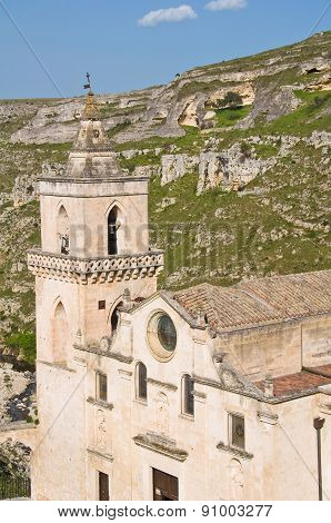 Church of St. Pietro Caveoso. Matera. Basilicata. Italy.