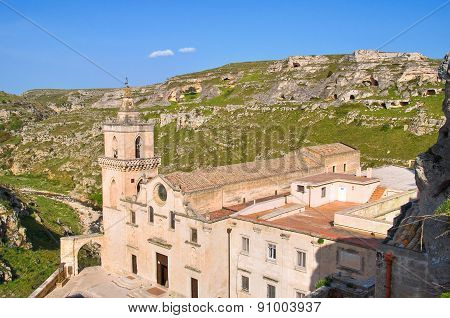 Church of St. Pietro Caveoso. Matera. Basilicata. Italy.