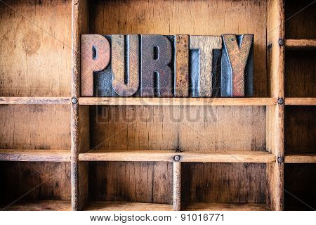 Purity Concept Wooden Letterpress Theme